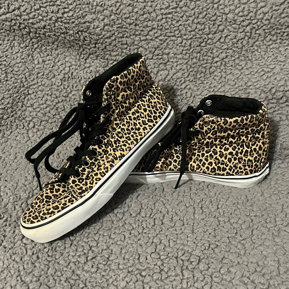 VANS SK8-HI SLIM Leopard‎ Herringbone 🐆👟